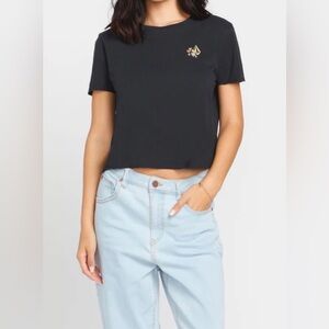 Volcom Black Crop T-Shirt